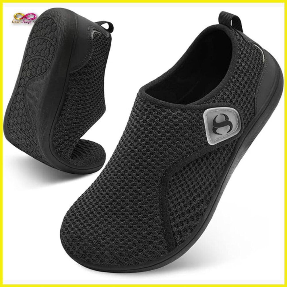 Wide Width Walking Sneakers Adjustable Velcro Str… - image 1